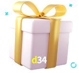 Receba seus bônus de boas-vindas no d34